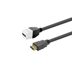 Vivolink Keystone White HDMI Female to - Premium HDMI Connection Solution for Seamless Digital Experience - PROKEYHDMIFM1W